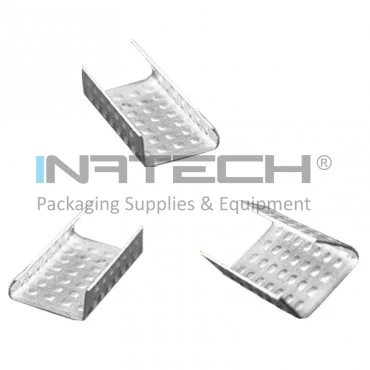 Зажимы для стяжных лент PP, ширина 12 мм, ручное использование, материал металл, количество в упаковке 1000 шт.