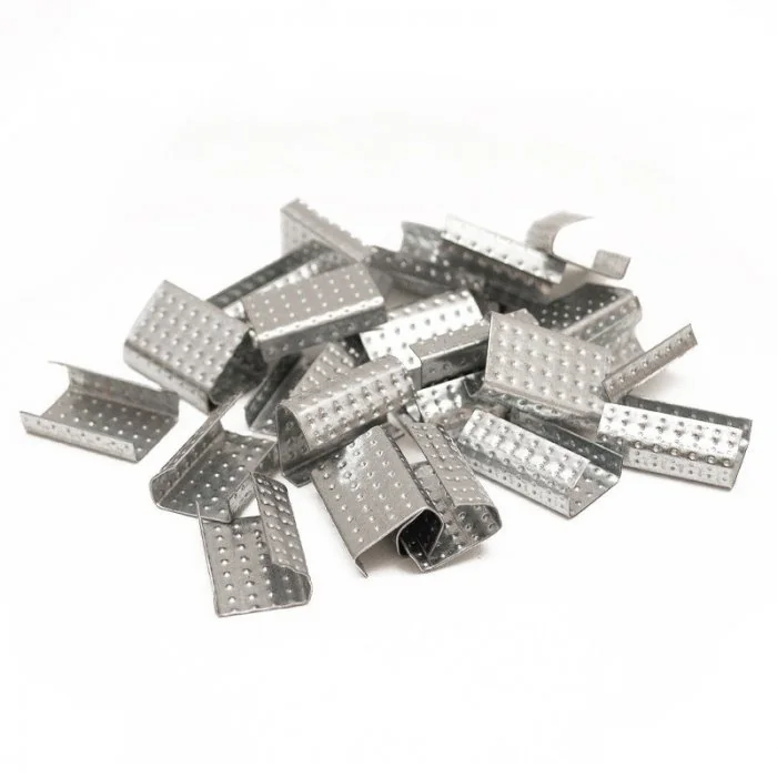 Capse Pentru Legat Banda PP Latime 12 mm, Utilizare Manuala, Material Metal, Buc / Pachet 1000-Folie Stretch, Legare Si Palet...