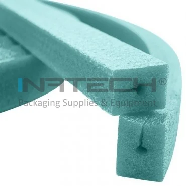 Профиль из пены PEE, тип Edge Vetro, длина 225 м, упаковка рулон / 225м, размеры A-B-C-D 25 x 17 x 4 x 35 мм, цвет зеленый, метров / пакет 225