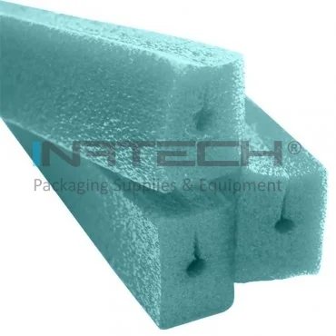 Профиль из пены PEE, тип Edge Vetro, длина 1 м, упаковка стержня / 1м, размеры A-B-C-D 25 x 17 x 4 x 35 мм, цвет зеленый, метры / упаковка 100