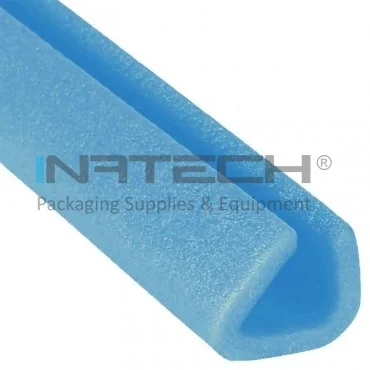 Пенный профиль PEE, классический U, длина 2000 мм, размеры A-B-C-D 18 x 30 x 30 x 6 мм, цвет синий, метров в упаковке 500