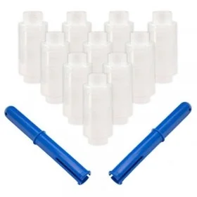 Kit Starter 10 Mini Role Folie Stretch Lungime 150 m, Latime 100 mm, Dispenser DA, 2, Grosime 15 my, Culoare Transparent, Rol...