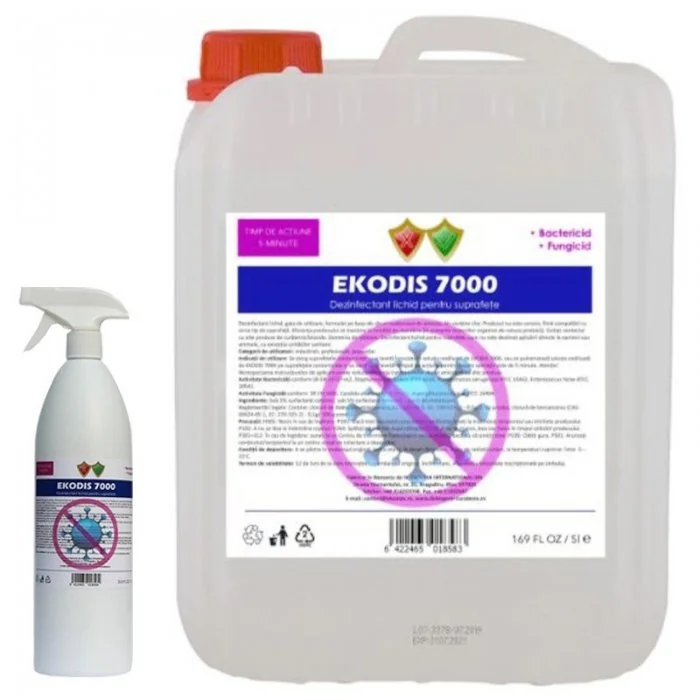 Solutie Dezinfectanta Pentru Suprafete Aspect Lichid, Cantitate 12 buc, Volum Litri 1, Culoare Incolor-Articole Menaj Si Prot...