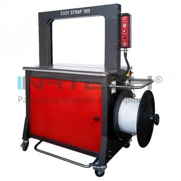 Автоматическая машина для связывания ленты PP PET толщиной 0,45 - 0,65 мм, лента PP 9 мм, максимальный размер коробки (мм) 600 х 450 мм, система запечатывания путем сварки.