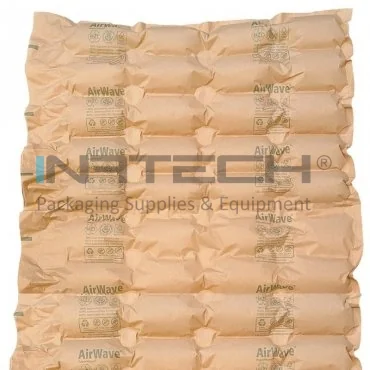 Бумажные воздушные подушки для AirWave 1, 2 Название Пузырчатая пленка, 4 камеры, Длина рулона 200 м, Размеры 420 X 320 мм, Материал Биобумага 22 гр/м2