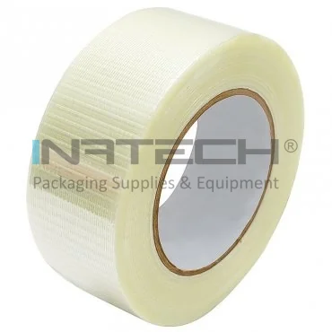 Banda Adeziva Ranforsata Lungime 50 m, Latime 50 mm, Culoare Transparent, Tip Ranforsare Bidirectional