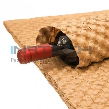 Крафт-бумага с пузырьками размером 580 х 380 мм, плотностью 70 гр/м2, натурального цвета, 300 шт. в упаковке