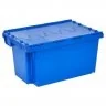 Container Cu Capac Atasat Albastru, Dimensiune Interioara 490 x 345 x 270 mm-Echipamente Si Consumabile Pentru Depozit