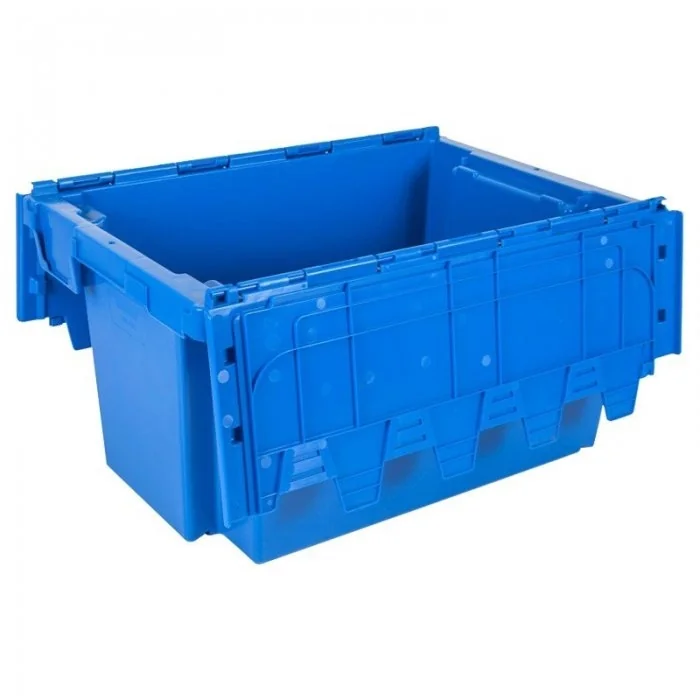 Container Cu Capac Atasat Albastru, Dimensiune Interioara 490 x 345 x 270 mm-Echipamente Si Consumabile Pentru Depozit