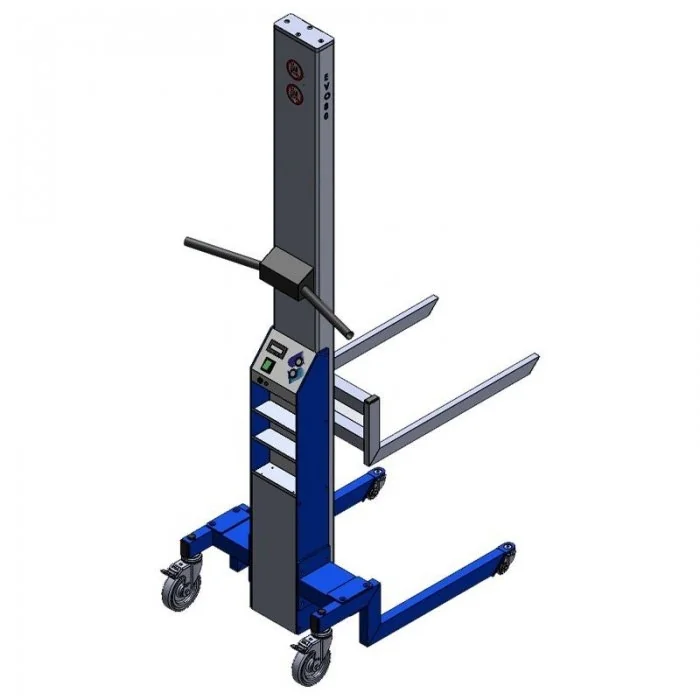 Elevator Mobil Cu Furca 610 mm x 405 mm Dimensiune suport 610 x 405 mm, Inaltime de ridicare 2000 mm, Greutate Maxima 80 kg, ...