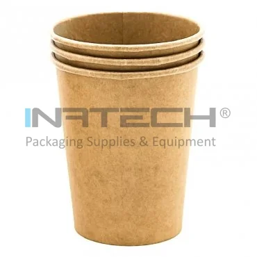 Стаканы картонные 6,5 унций для автоматов, торговых автоматов, упаковка 100 шт./набор, объем 6,5 унции, цвет коричневый