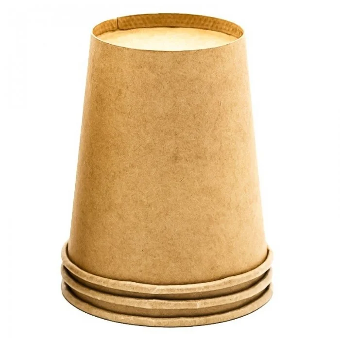 Pahar Carton 7 oz Pentru Bauturi Calde, Ambalare 50 buc/set, Volum Oz 7, Culoare Maro-Pahare Carton