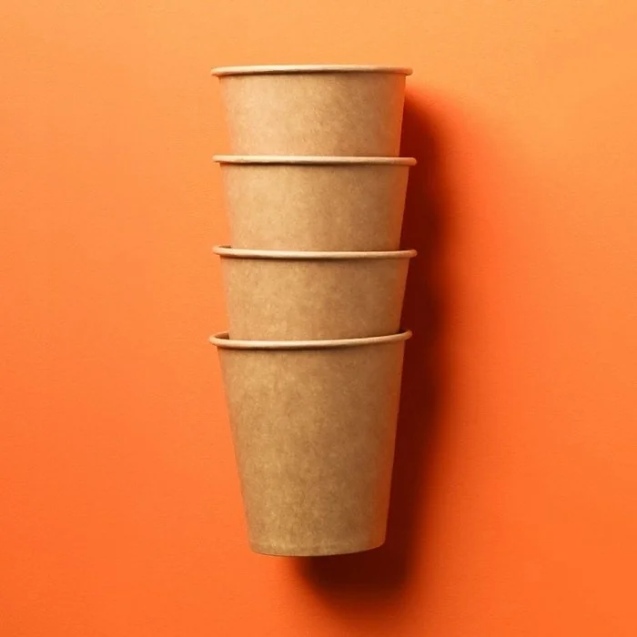 Pahar Carton 8 oz Pentru Bauturi Calde, Ambalare 50 buc/set, Volum Oz 8, Culoare Maro-Pahare Carton