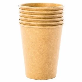 Pahar Carton 8 oz Pentru Bauturi Calde, Ambalare 50 buc/set, Volum Oz 8, Culoare Maro-Pahare Carton