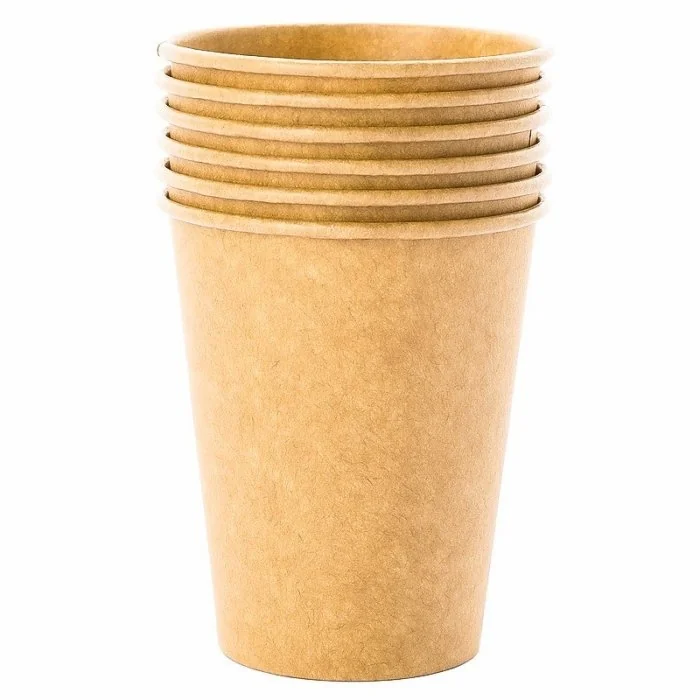 Pahar Carton 8 oz Pentru Bauturi Calde, Ambalare 50 buc/set, Volum Oz 8, Culoare Maro-Pahare Carton