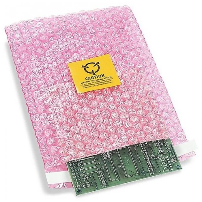 Pungi Cu Bule In Doua Straturi, Roz, 60 my Lungime 150 mm, Latime 150 mm, Straturi 2, Grosime 60 my, Clapeta NU mm, Culoare R...