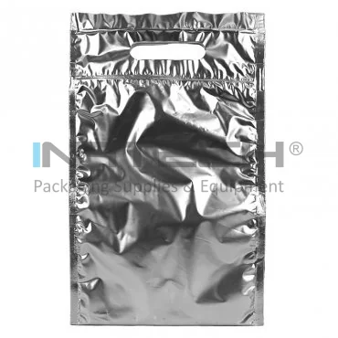 Punga Termoizolanta Cu Fermoar Isothermal Pouch Dimensiuni 200  X 250 mm, Clapeta 70 mm, Culoare Argintiu, Tip Doar Zip