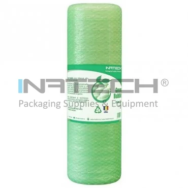 Folie Cu Bule Mici Eco Friendly, 300 mm x 50 m, 60 my Lungime 50 m, Latime 300 mm, Straturi 2, Grosime 60 my, Culoare Verde