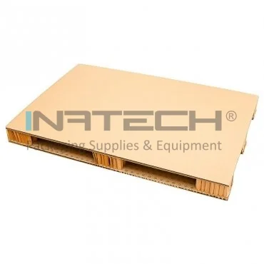 Поддон из гофрированного картона типа Евро, длина 1200 мм, ширина 800 мм, высота 100 мм, прочность 400 кг, цвет натуральный, количество ножек 9, тип картона 2 x CO5