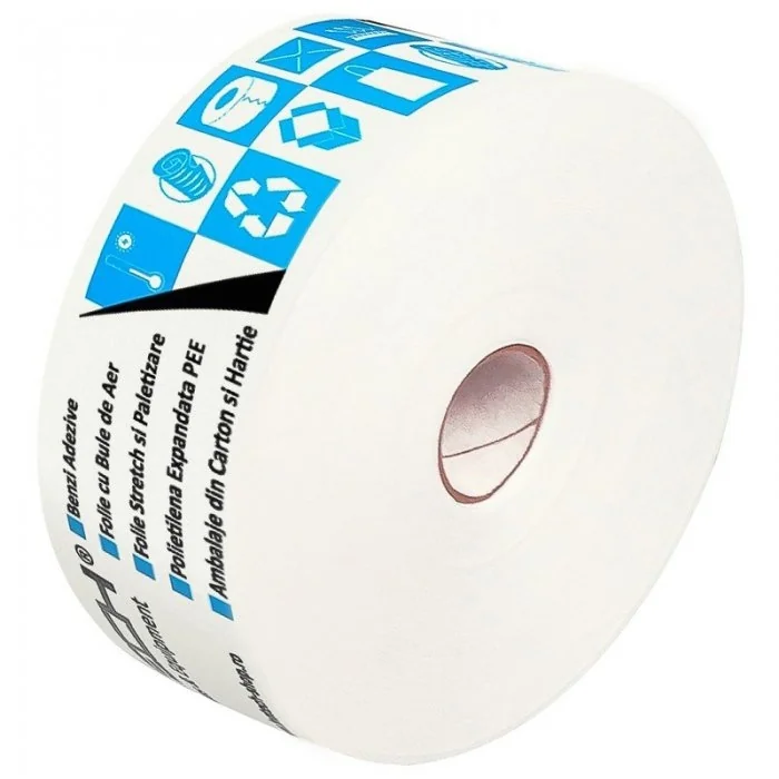 Banda Adeziva Umectibila Personalizata 60 mm x 200 m Lungime 200 m, Numar Culori 1 Culoare, Latime 60 mm, Adeziv Amidon, Tip ...