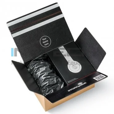 Крафт-бумага для системы Paper Plus Chevron, длина 500 м, ширина 200 мм, 1 слой, материал крафт-бумага, плотность 80 г/м2, цвет черный, 24 шт. / пакет