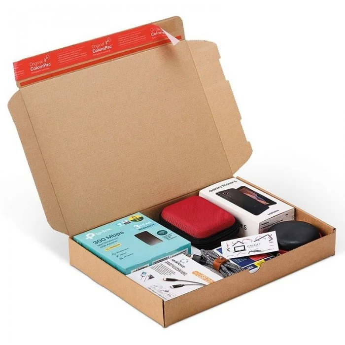 Cutie Cu Autoformare Fashion ColomPac ® Lungime 192 mm, Latime 155 mm, Inaltime 43 mm, Sistem Inchidere Banda dublu adeziva-C...