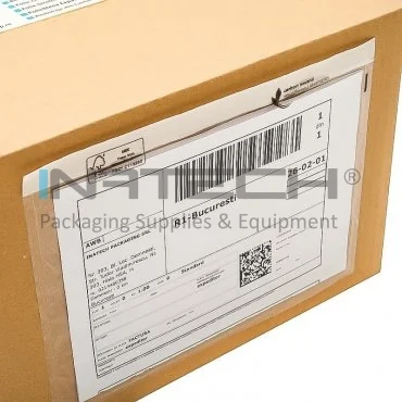 Набор 100 самоклеящихся конвертов для документов, размеры C4/C5/C6/DL 175 x 115 мм, прозрачные, тип C6, 100 шт./упаковка