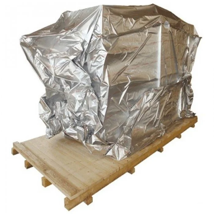 Folie Aluminiu Triplustratificata VCI Lungime 240 m, Latime 1250 mm, Grosime 105 my, Culoare Argintiu, Greutate 120 gr/m2-Amb...