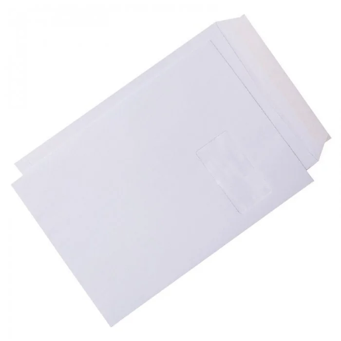 Plic Cu Fereastra Adeziv Siliconic, Dimensiuni 110 x 220 mm, Dimensiune Fereastra 45 x 90 mm, Pozitie Fereastra Dreapta, Culo...