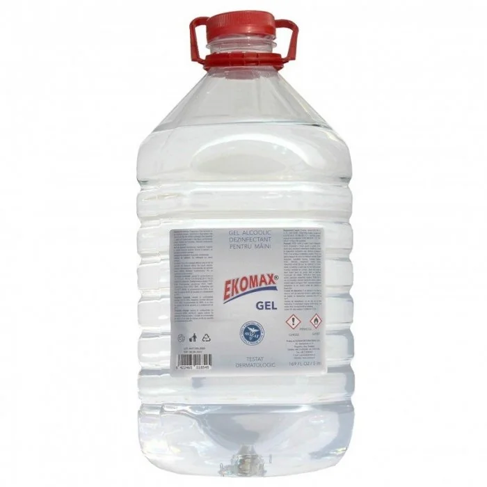 Gel Alcoolic Dezinfectant Pentru Maini Aspect Gel, Cantitate 12 buc, Volum Litri 0.5, Culoare Albastru-Accesorii Protectia Mu...