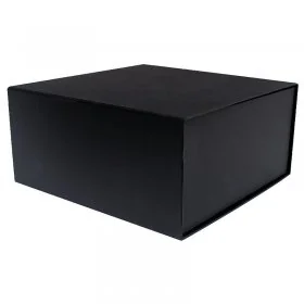 Cutie Pentru Cadouri Cu Inchidere Magnetica Lungime 230 mm, Latime 230 mm, Inaltime 110 mm, Culoare Negru, Tip Carton Mucava,...