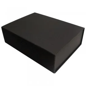 Cutie Pentru Cadouri Cu Inchidere Magnetica Lungime 350 mm, Latime 250 mm, Inaltime 100 mm, Culoare Negru, Tip Carton Mucava,...