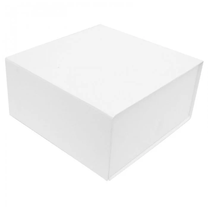 Cutie Pentru Cadouri Cu Inchidere Magnetica Lungime 230 mm, Latime 230 mm, Inaltime 110 mm, Culoare Alb, Tip Carton Mucava, S...