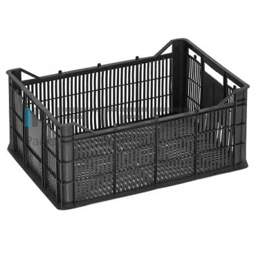 Ladite Din Plastic Pentru Fructe Si Legume Dimensiune Interioara 387 x 270 x 178 mm, Dimensiune Exterioara 406 x 290 x 190 mm, Volum Litri 18, Material PP Reciclat, Aplicatie Fructe / Legume, Greutate 340 gr, Culoare Negru