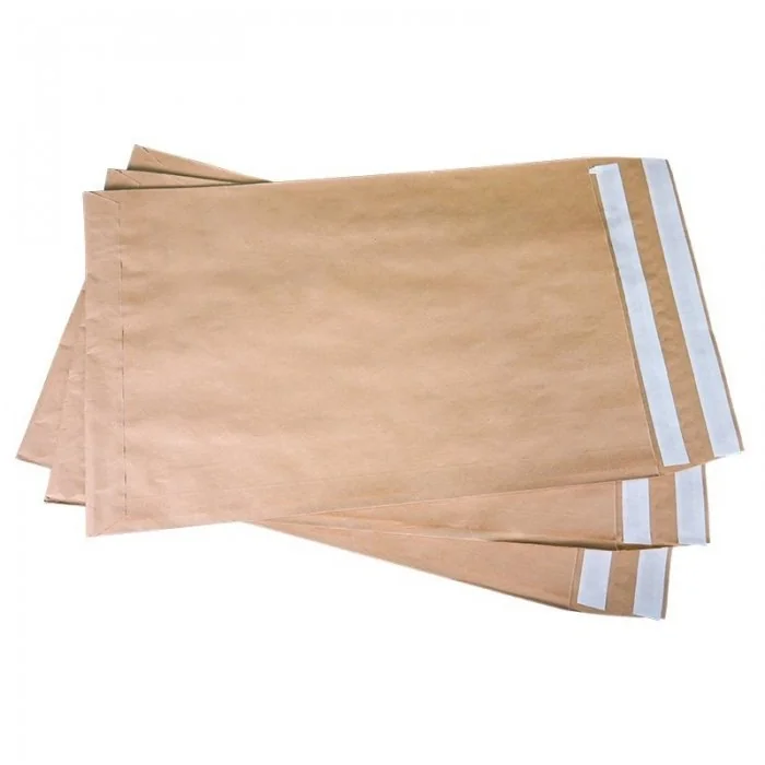 Plic Curierat Din Hartie Cu Autosigilare Pliu 120 mm, Dimensiuni 230 x 320 mm, Gramaj 100 gr/mp, Culoare Natur, Buc / Pachet ...