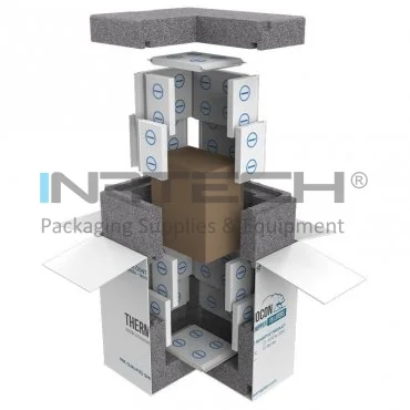 Термоизолированные коробки для отправки при контролируемой температуре, замороженные, -15°C, внутренний размер 283 X 193 X 305 мм, внешний размер 575 X 495 X 595 мм, объем в литрах 15, срок действия, дни 4