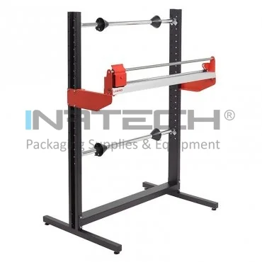 Dispenser Fix Pentru Ambalare, Suport 2 Role, Cu Sistem De Taiere Diametru maxim role 900 mm, Latime maxima role 1500 mm, Latime dispenser 1900 mm, Inaltime dispenser 1575 mm, Greutate 38 kg