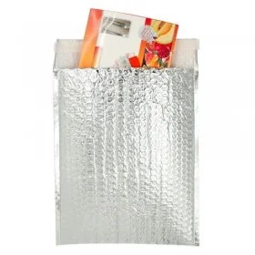 Plic Cu Bule Termoizolant Secure Pharma Dimensiuni 250 x 350 mm, Material PET / Folie Bule / PEE, Clapeta 50 mm, Culoare Argi...