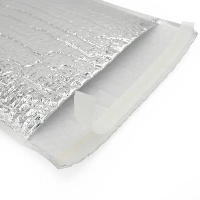 Plic Cu Bule Termoizolant Secure Pharma Dimensiuni 450 x 350 mm, Material PET / Folie Bule / PEE, Clapeta 50 mm, Culoare Argi...