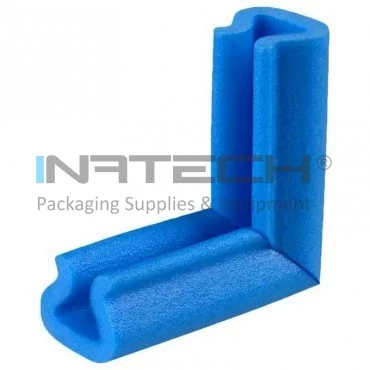 Coltar U Tulip Din Polietilena Expandata (PEE) Dimensiuni A-B-C-D 24 x 10 x 100 x 100 mm, Culoare Albastru, Buc / Pachet 100