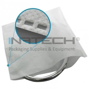 Pungi Spunbond Non Woven Lungime 250 mm, Latime 150 mm, Grosime 50 gr, Culoare Alb, Cantitate / Cutie 100