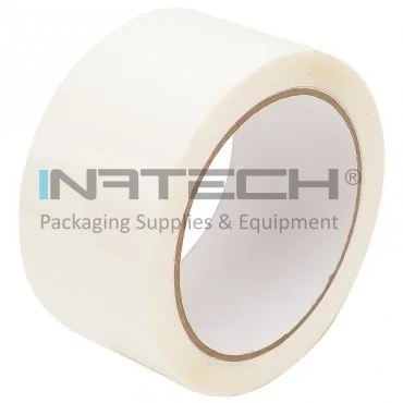 Цветная клейкая лента Длина 60 м, Ширина 48 мм, Биорастворимый клей, Цвет Белый