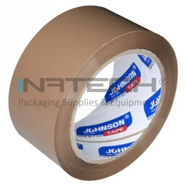 Акриловая клейкая лента Johnson, длина 82 м, акриловый клей, ширина 48 мм, цвет коричневый, бесшумный нет