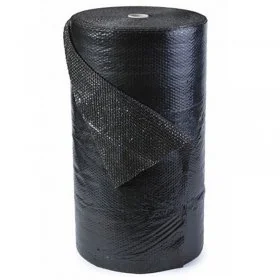 Folie Cu Bule Mici Neagra Latime 1000 mm, Lungime 25 m, Straturi 2, Grosime 70 my, Culoare Negru-Folie Cu Bule De Aer Mici