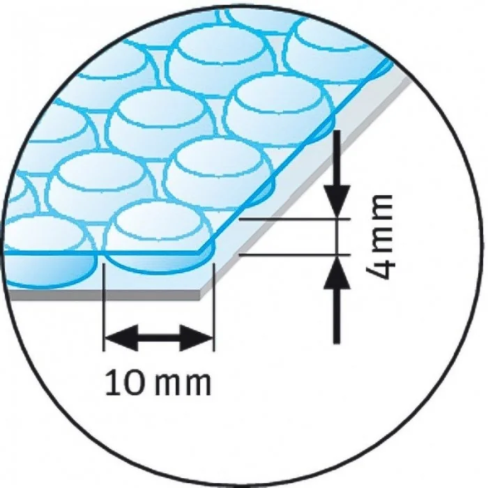 Folie Cu Bule Mici Neagra Latime 600 mm, Lungime 100 m, Straturi 2, Grosime 70 my, Culoare Negru-Folie Cu Bule De Aer Mici
