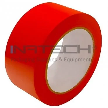 Скотч для маркировки длиной 33 м, шириной 50 мм, красного цвета
