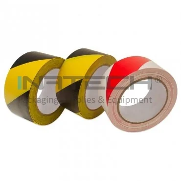 Banda Adeziva Pentru Marcare Lungime 33 m, Latime 50 mm, Culoare Rosu / Alb