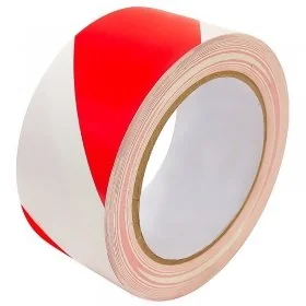 Banda Adeziva Pentru Marcare Lungime 33 m, Latime 50 mm, Culoare Rosu / Alb-Benzi Adezive Si Adezivi