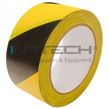 Banda Adeziva Pentru Marcare Lungime 33 m, Latime 50 mm, Culoare Negru / Galben