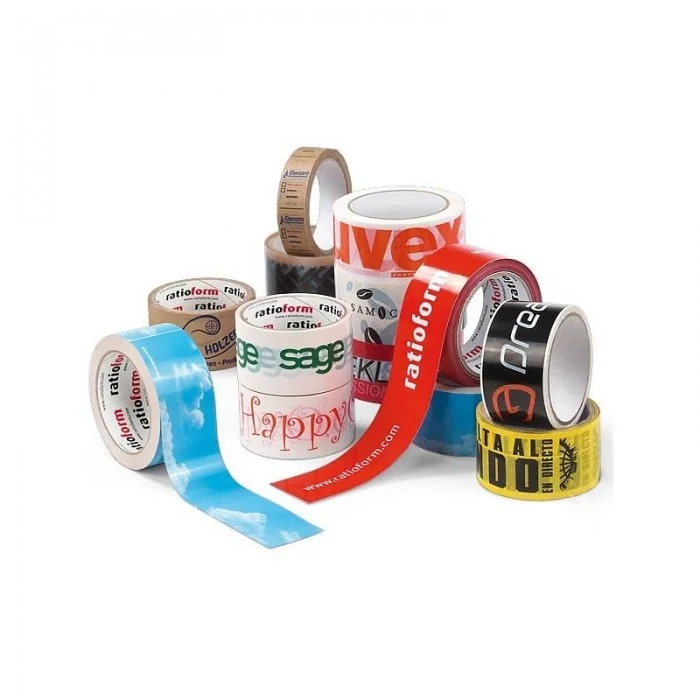 Banda Adeziva Personalizata Lungime 66 m, Numar Culori 2 Culori, Latime 48 mm, Tip Imprimare Sandwich, Buc / Pachet 360-Benzi...